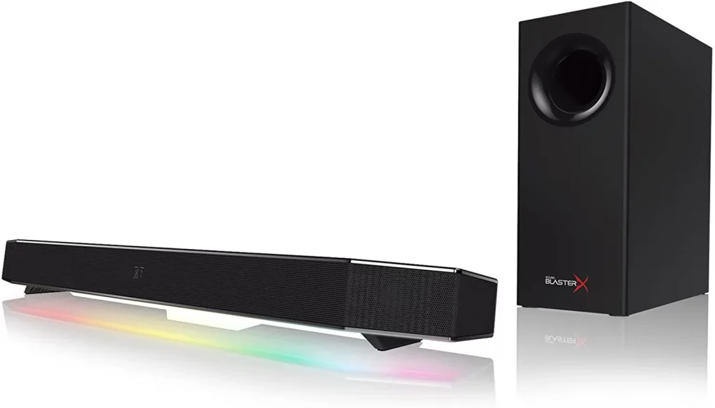The Best Sound Bars For Gaming Reviews Creative Sound Blaster Katana 2
